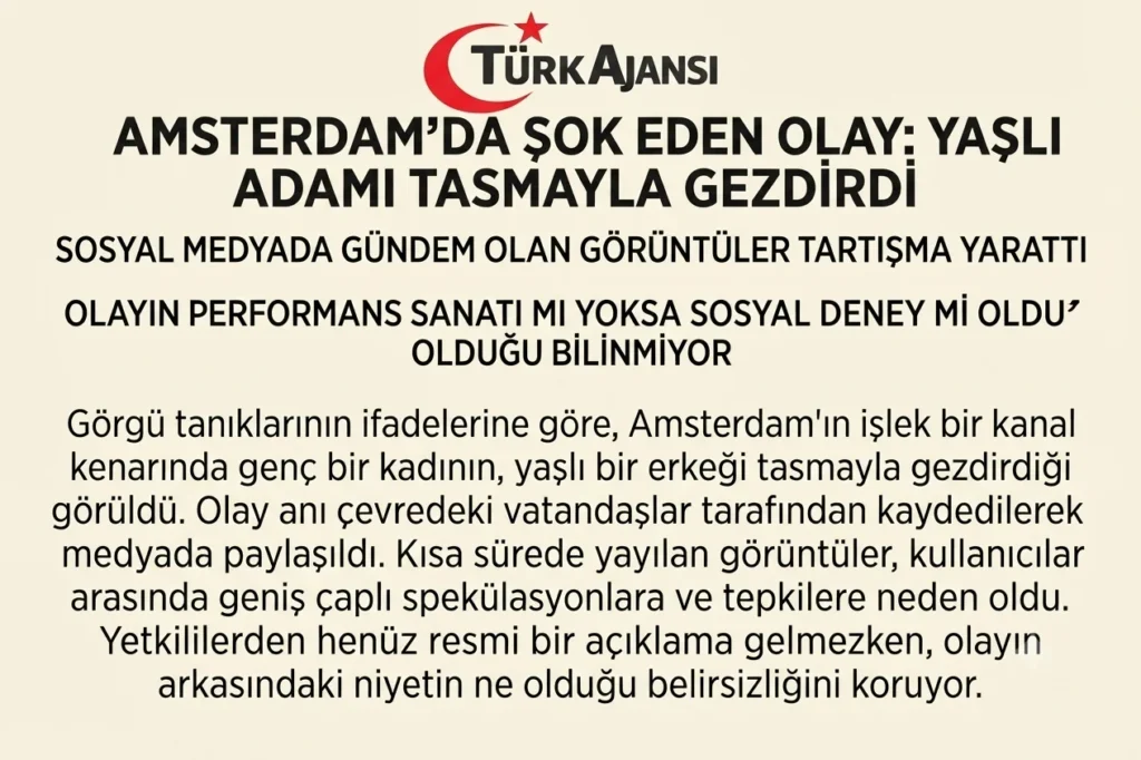 Amsterdam’da Kadının Yaşlı Adamı Tasmayla Gezdirme Görüntüleri Sosyal Medyada Yankı Uyandırdı 4 Amsterdam’da Kadının Yaşlı Adamı Tasmayla Gezdirme Görüntüleri Sosyal Medyada Yankı Uyandırdı