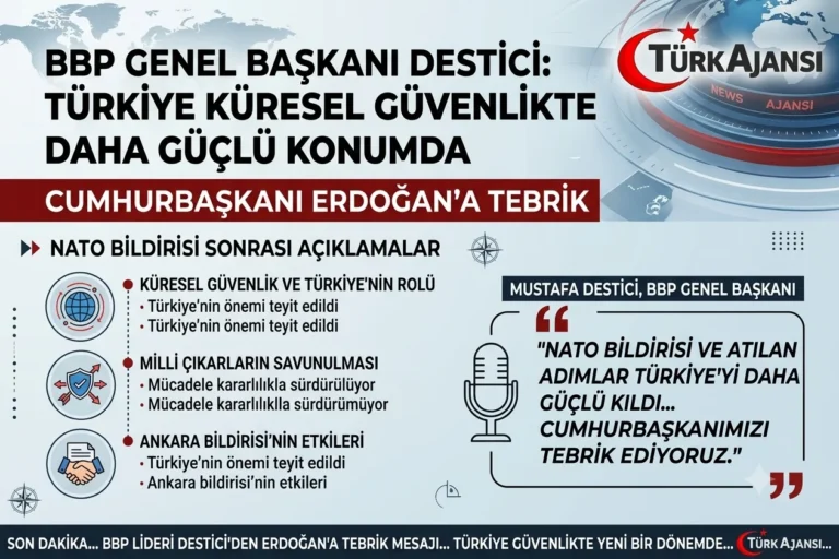 Mustafa Destici’den NATO Bildirisi Yorumu: “Türkiye Küresel Güvenlikte Artık Daha Güçlü”