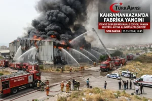 Başkentte Fabrikada Çıkan Yangına Müdahale