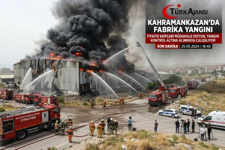 Başkentte Fabrikada Çıkan Yangına Müdahale