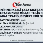 İzmir Merkezli Yasa Dışı Bahis Operasyonu