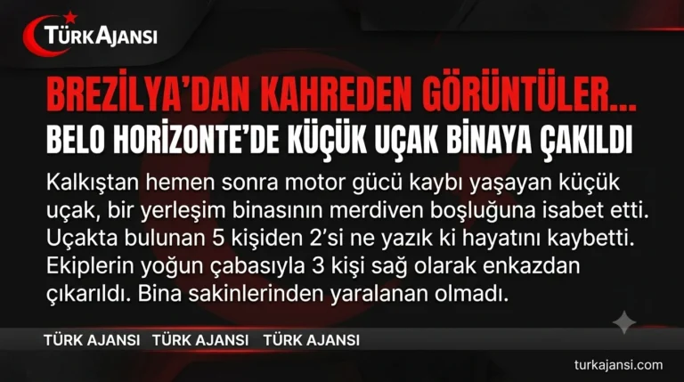 Brezilya’da Uçak Kazası – Belo Horizonte’de 2 Ölü, 3 Yaralı