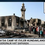 Batı Şeria’da Cami ve Evler Kundaklandı