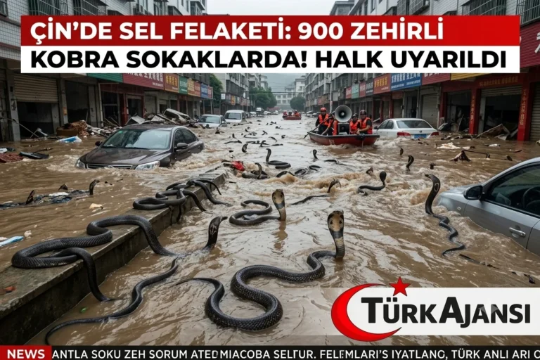 Çin’de Tarihi Sel Felaketi: 900 Zehirli Kobra Sokaklara Salındı!