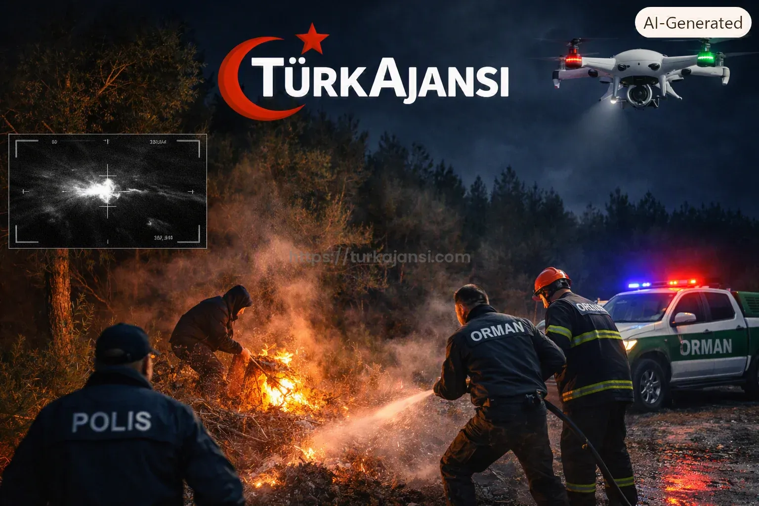 Orman Yangını: Adana’da Orman Kenarında Yakılan Ateş İHA’larla Tespit Edildi