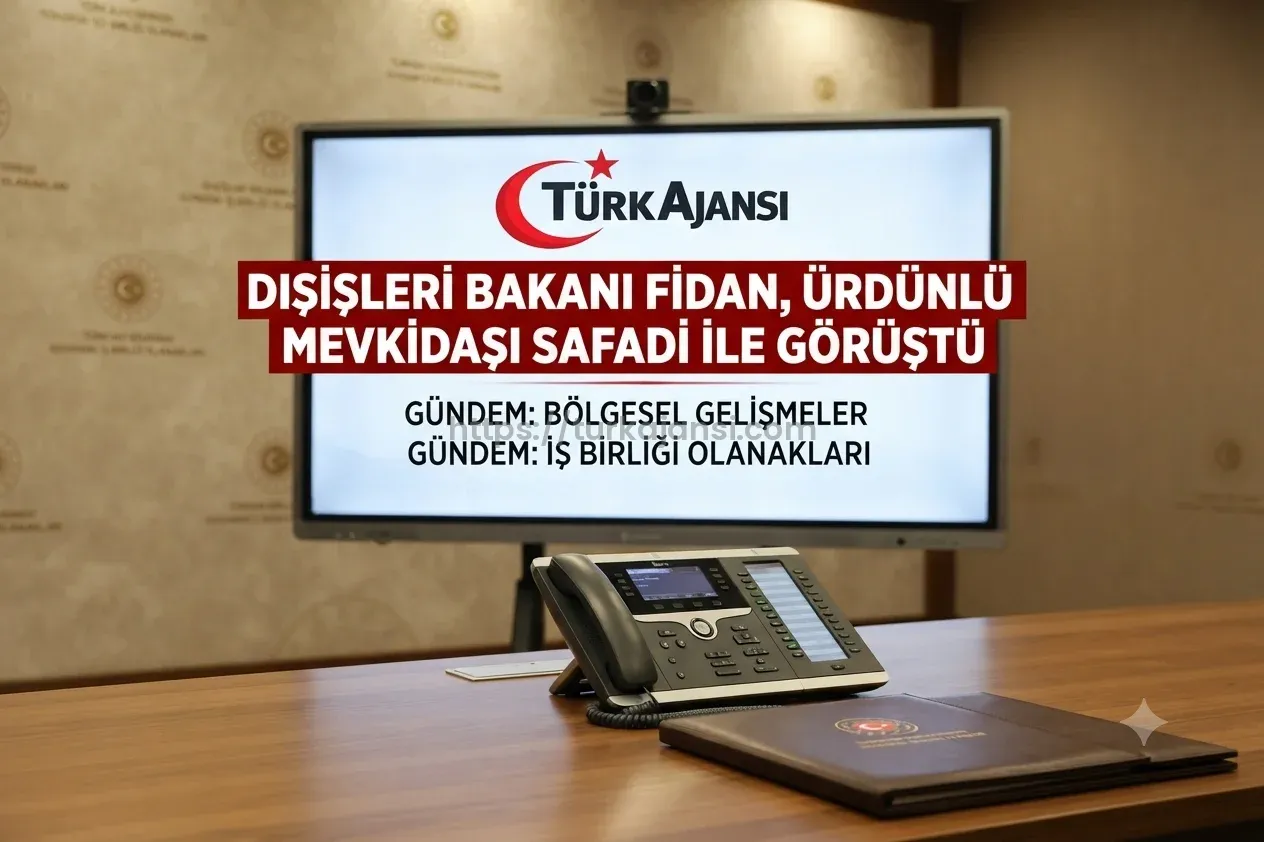 Dışişleri Bakanı Fidan Ürdünlü Mevkidaşı Safedi İle Görüştü