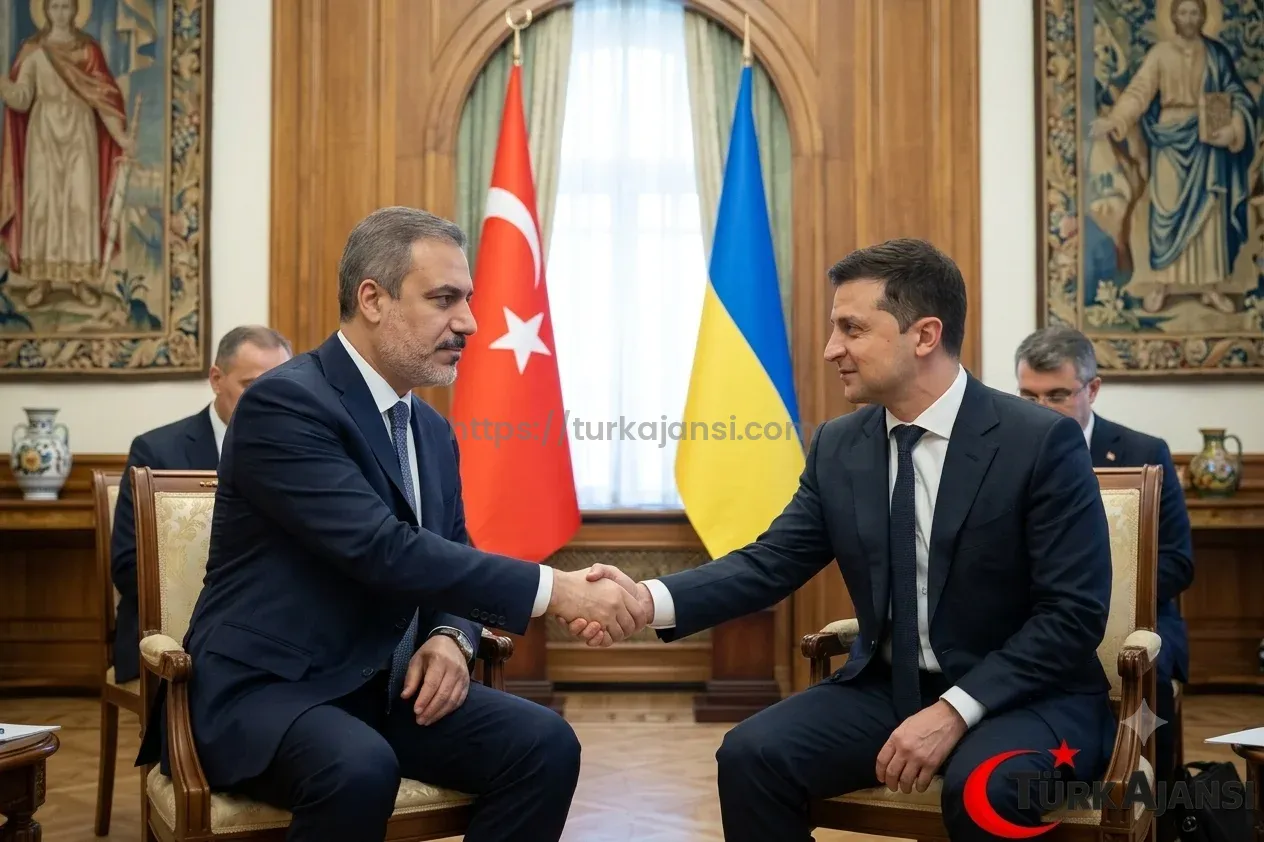 Hakan Fidan Ukrayna’da Zelenskiy Tarafından Kabul Edildi