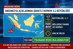 Endonezya’da 6.2 Büyüklüğünde Deprem – Panik Yaşandı