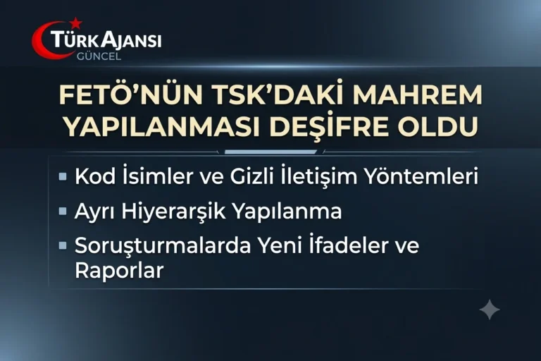 FETÖ’nün TSK’daki Mahrem Yapılanmasına İlişkin Yeni Ayrıntılar Ortaya Çıktı