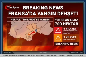 Fransa Herault Yangın – 700 Hektar Küle Döndü, Güneyde Alarm