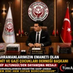 Kahramanlarımızın Emaneti Olan Şehit Ve Gazi Çocukları Derneği Başkanı Arif Altungül’den Dayanışma Mesajı