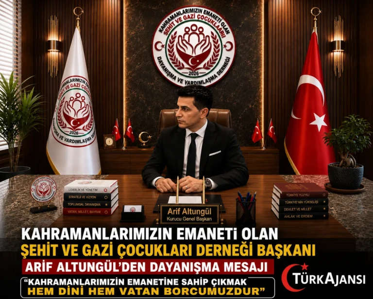Kahramanlarımızın Emaneti Olan Şehit Ve Gazi Çocukları Derneği Başkanı Arif Altungül’den Dayanışma Mesajı