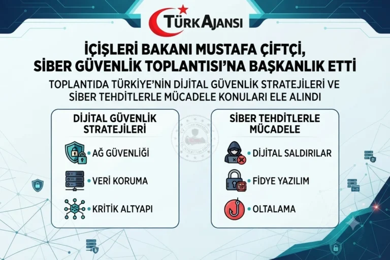 İçişleri Bakanı Çiftçi, Siber Güvenlik Toplantısı’na Başkanlık Etti