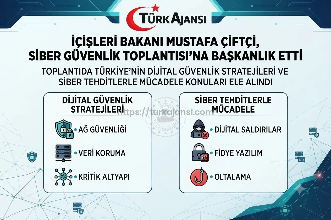 İçişleri Bakanı Çiftçi, Siber Güvenlik Toplantısı’na Başkanlık Etti