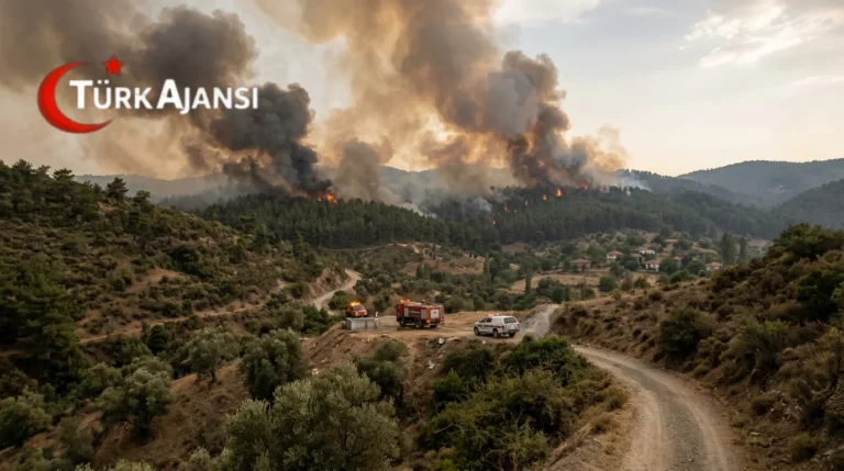 Aydın Çine Orman Yangını Devam Ediyor