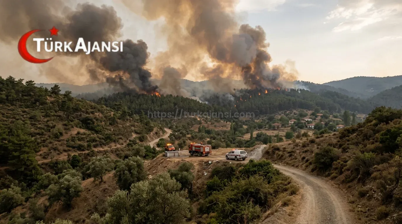 Aydın Çine Orman Yangını Devam Ediyor