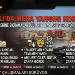 Aydın Koçarlı’da Merada Yangın – 150 Arı Kovanı Telef Oldu