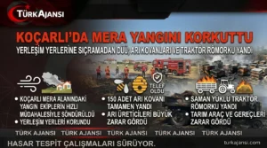 Aydın Koçarlı’da Merada Yangın – 150 Arı Kovanı Telef Oldu