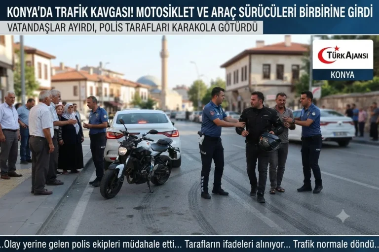 Konya’da Trafik Tartışması Kavgaya Dönüştü
