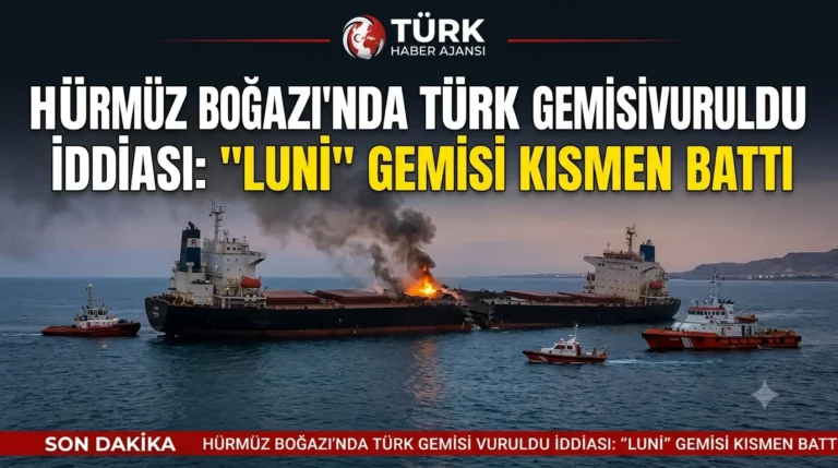 Hürmüz Boğazı’nda Türk Şirketine Ait “LUNI” Gemisi Battı