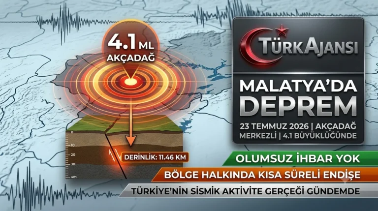 Malatya Depremi: 4.1 Büyüklüğündeki Sarsıntı Geniş Alanda Hissedildi