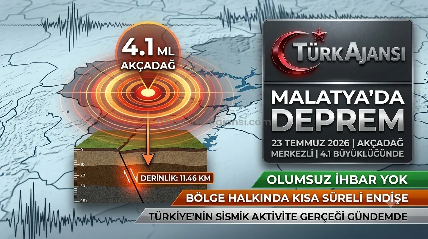 Malatya Depremi: 4.1 Büyüklüğündeki Sarsıntı Geniş Alanda Hissedildi