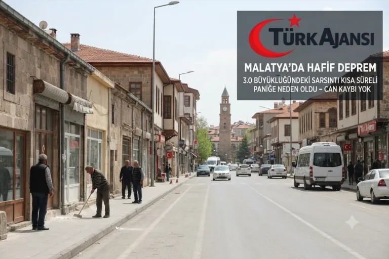 Malatya’da 3.0 Büyüklüğünde Deprem Meydana Geldi