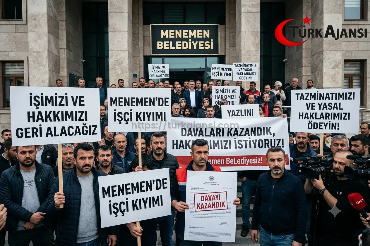 Menemen Belediyesi’nde İşçi Krizi: Tazminatlar Ödenmedi, Hukuki Süreç Devam Ediyor