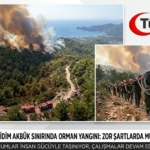 Muğla-Milas Sınırında Orman Yangınına Müdahale Sürüyor