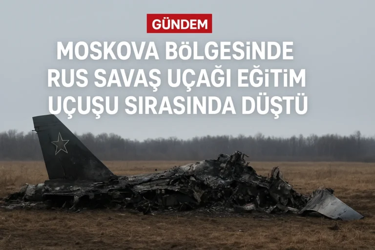 Moskova Bölgesinde Rus Savaş Uçağı Eğitim Uçuşu Sırasında Düştü