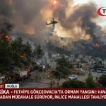 Mugla Fethiye’de Orman Yangini Kontrol Altina Aliniyor