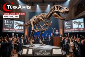 New York’ta T-Rex İskeleti Rekor Fiyata Satıldı