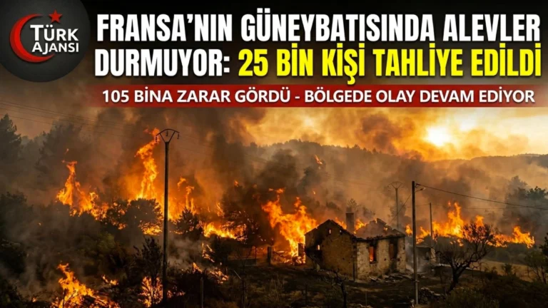 Fransa’da Büyük Orman Yangınları: Biscarrosse Ve Cap Ferret’te Binlerce Hektar Kül Oldu