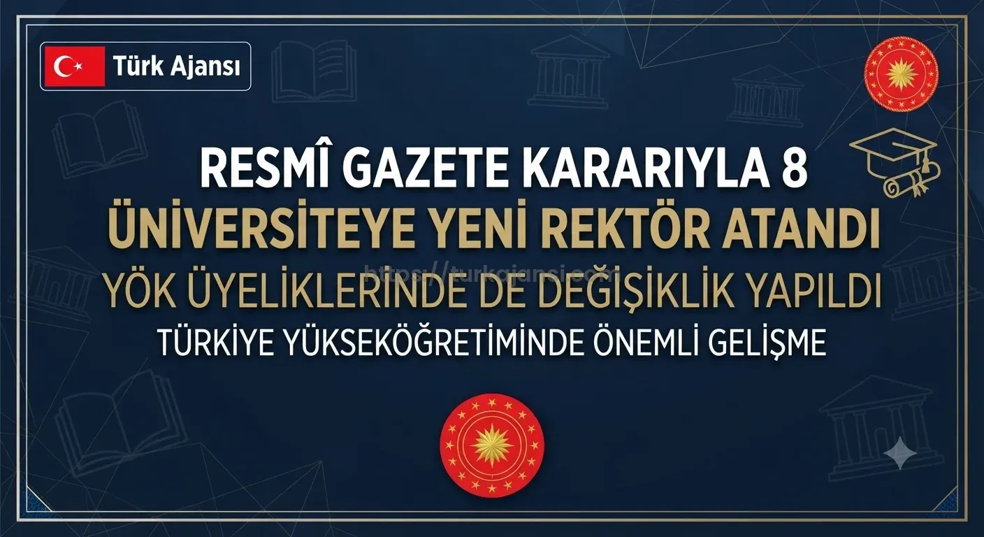Cumhurbaşkanı Erdoğan  8 Üniversiteye Yeni Rektör Atadı.