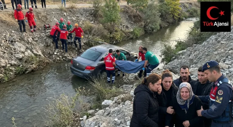 Manisa’da Alzheimer Hastası Dereye Uçan Otomobilinde Ölü Bulundu