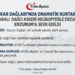Rize Kaçkar Dağları’nda Nefes Kesen Kurtarma Operasyonu
