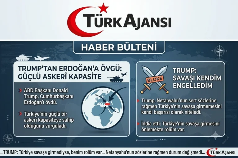 Trump’tan Erdoğan ve Türkiye Açıklaması: “Çok Güçlü Bir Askerî Güce Sahipler”