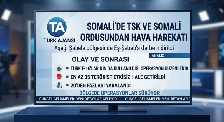 Somali’de Eş-Şebab’a Darbe: Türk F-16’larıyla Ortak Operasyon, 35 Terör Elemanı Etkisiz Hale Getirildi
