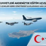 Türk Hava Kuvvetleri Kıbrıs Güneyinde Eğitim Uçuşu Yaptı