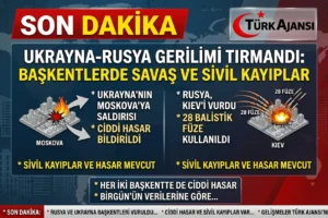 Rusya Kiev’i 28 Balistik Füzeyle Vurdu – Moskova’ya Misilleme