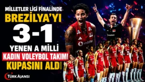 Milletler Ligi Finalinde Brezilya’yı 3-1 Yenen Filenin Sultanları Voleybol Takımı Kupasını Aldı