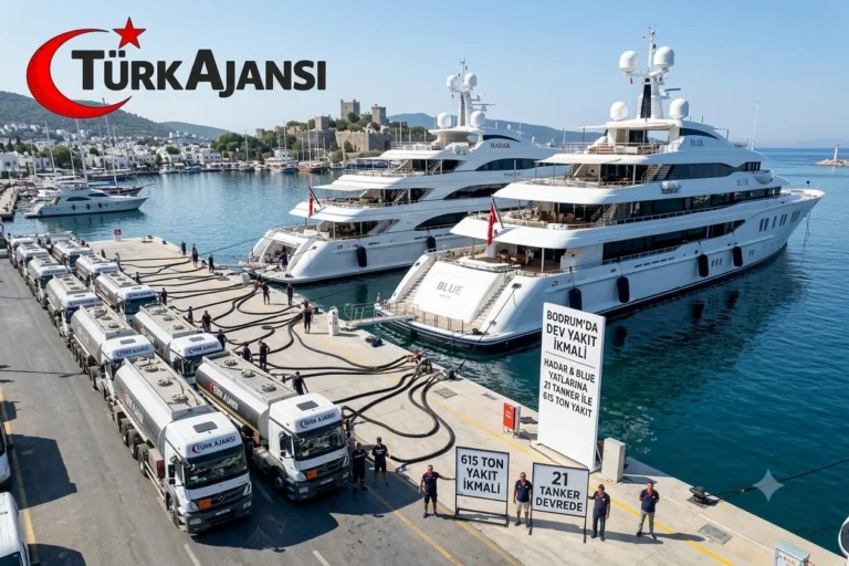 Bodrum’da Milyar Dolarlık Yatlar 615 Ton Yakıt İkmali Yaptı