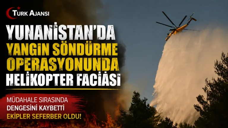 Yunanistan’da Yangın Söndürme Operasyonunda Helikopter Faciası 