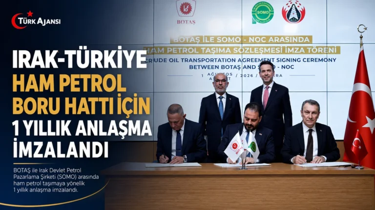 Irak-Türkiye Ham Petrol Boru Hattı İçin 1 Yıllık Anlaşma İmzalandı