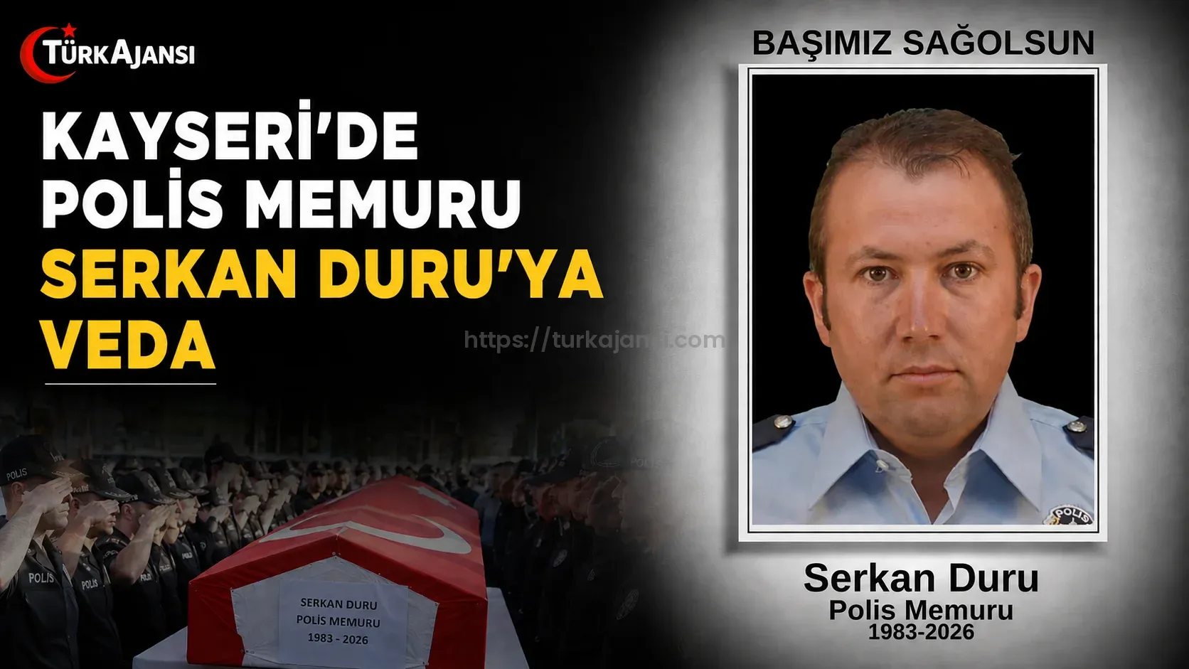 Kayseri’de Polis Memuru Serkan Duru’ya Veda
