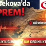 Yüksekova’da Deprem: 4.1 Büyüklüğünde Sarsıntı