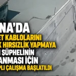 Sarıçam’da İnternet Kablolarını Çalan Şüpheli Aranıyor