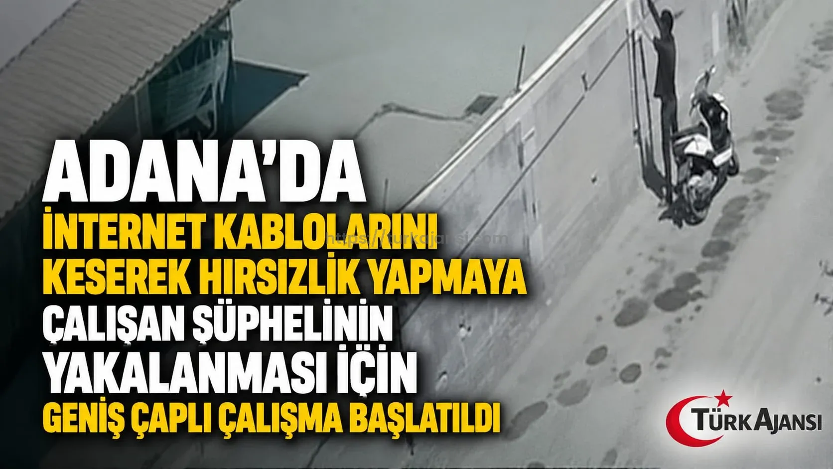 Sarıçam’da İnternet Kablolarını Çalan Şüpheli Aranıyor 1 Sarıçam’da İnternet Kablolarını Çalan Şüpheli Aranıyor